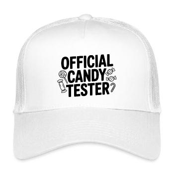 Official Candy Tester - Kids’ Trucker Cap - white - Front