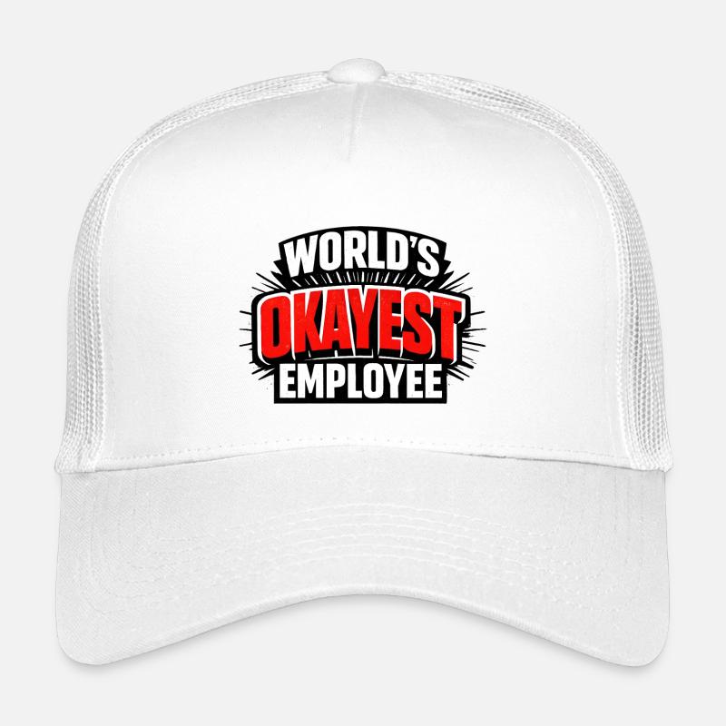 World's okayest employee Arbeitskollege Kinder Trucker-Cap