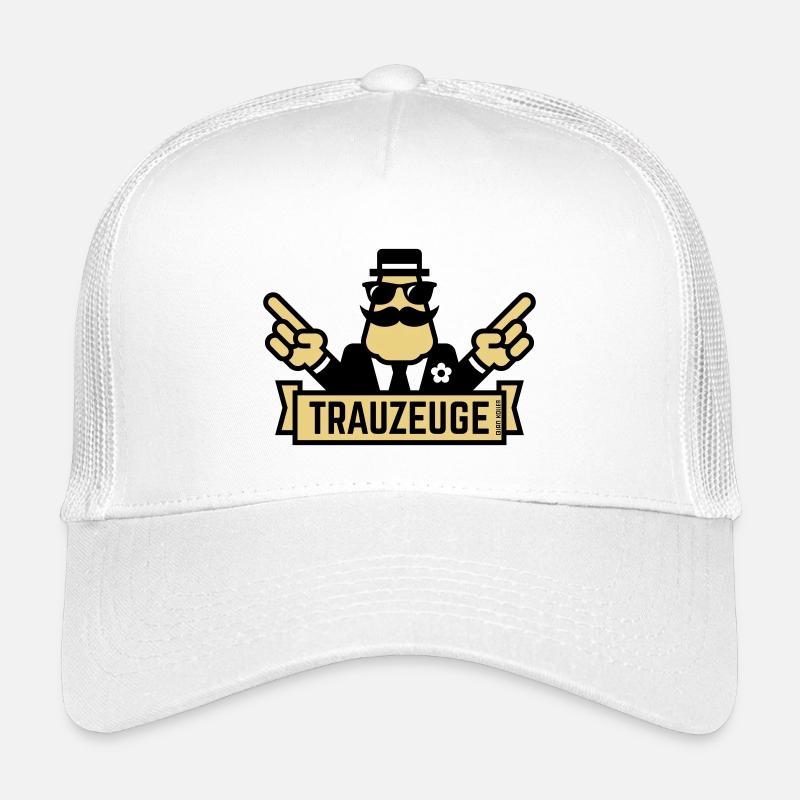 Best man hand signal (bachelor party / bachelor party / 2C) Kids’ Trucker Cap