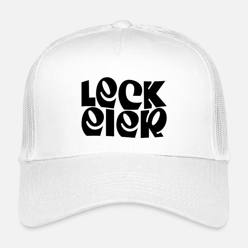 Lick Eggs - Kids’ Trucker Cap - white