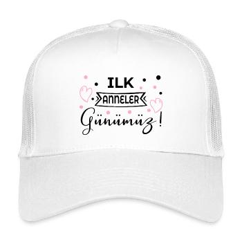Erster Muttertag Türkisch - Kinder Trucker-Cap - Weiß - Vorne