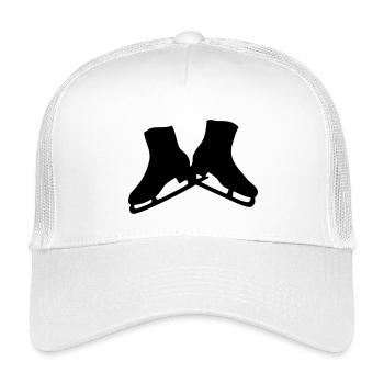 Patineuse artistique - Casquette trucker enfant - blanc - Devant