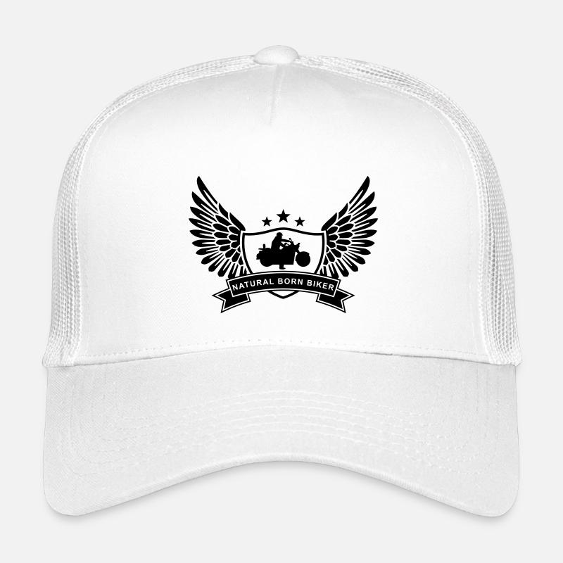 natural_born_biker_1 Kids’ Trucker Cap