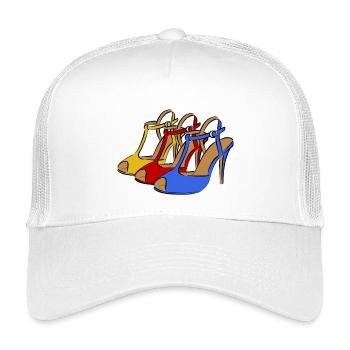 Schuh Mode Damenschuhe - Kinder Trucker-Cap - Weiß - Vorne