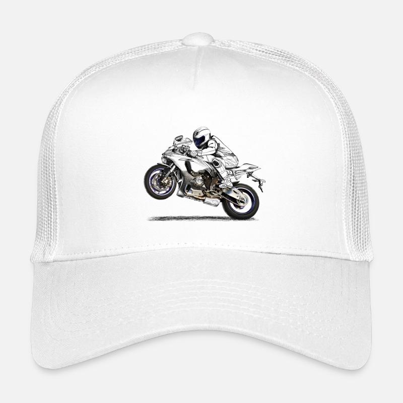 Motorrad - Kinder Trucker-Cap - Weiß