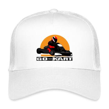 Go kart - Kids’ Trucker Cap - white - Front