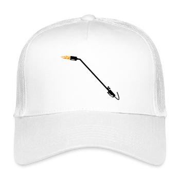 Roofer gas burner - Kids’ Trucker Cap - white - Front