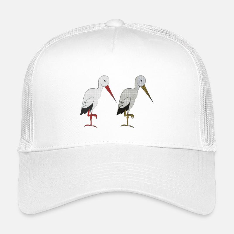 storchenpaar Kinder Trucker-Cap