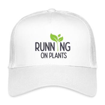Running On Plants - Kids’ Trucker Cap - white - Front