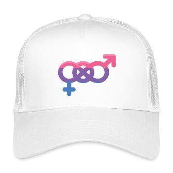 LGBTQ Pride Month - Bisexual Sign - Kids’ Trucker Cap - white - Front