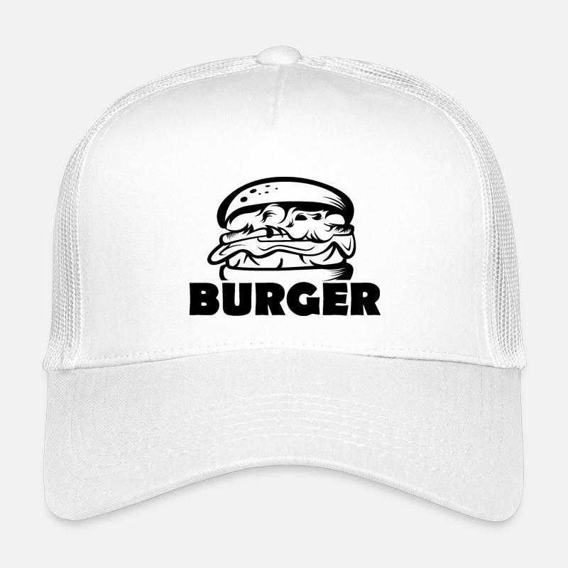 Burger Logo icône Illustration Symbole Nourriture Casquette trucker enfant