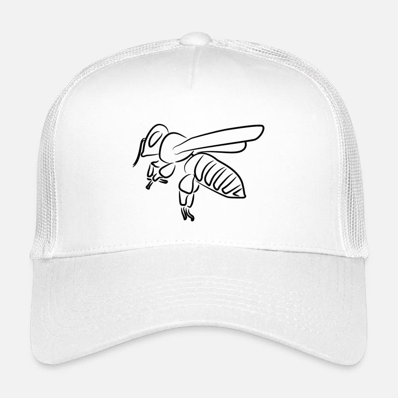 Honigbiene - Kinder Trucker-Cap - Weiß