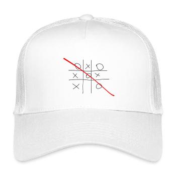 Kreuz Nul - Kinder Trucker-Cap - Weiß - Vorne