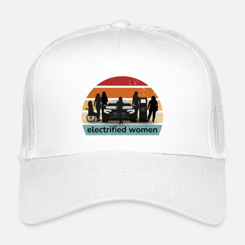 all together electrified women - Kinder Trucker-Cap - Weiß