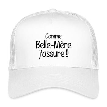 Comme Belle-Mère j'assure !! - Casquette trucker enfant - blanc - Devant