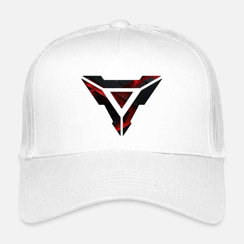 Futuristisches geometrisches Burst-Design - Kinder Trucker-Cap - Weiß