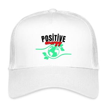 positive - Kids’ Trucker Cap - white - Front