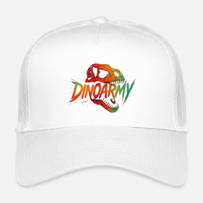 Dinoarmy - Kinder Trucker-Cap - Weiß