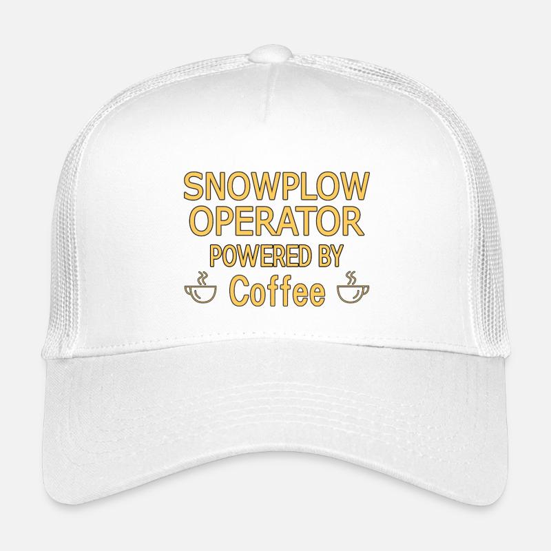 Snowplow Operator Powered Coffee Schneepflugfahrer Kinder Trucker-Cap
