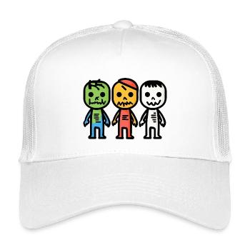 Zombies Halloween - Casquette trucker enfant - blanc - Devant