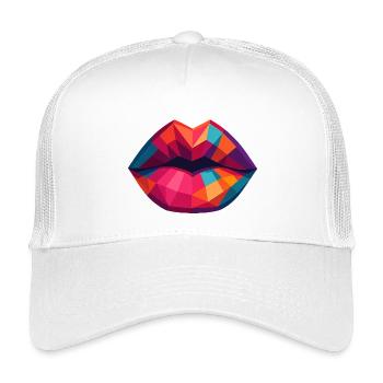 Kiss me! - Kinder Trucker-Cap - Weiß - Vorne
