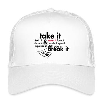 Take it & wear it.. - Kinder Trucker-Cap - Weiß - Vorne