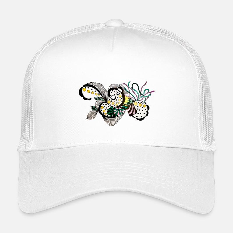Blütenwirbel Fantasie Muster Kinder Trucker-Cap