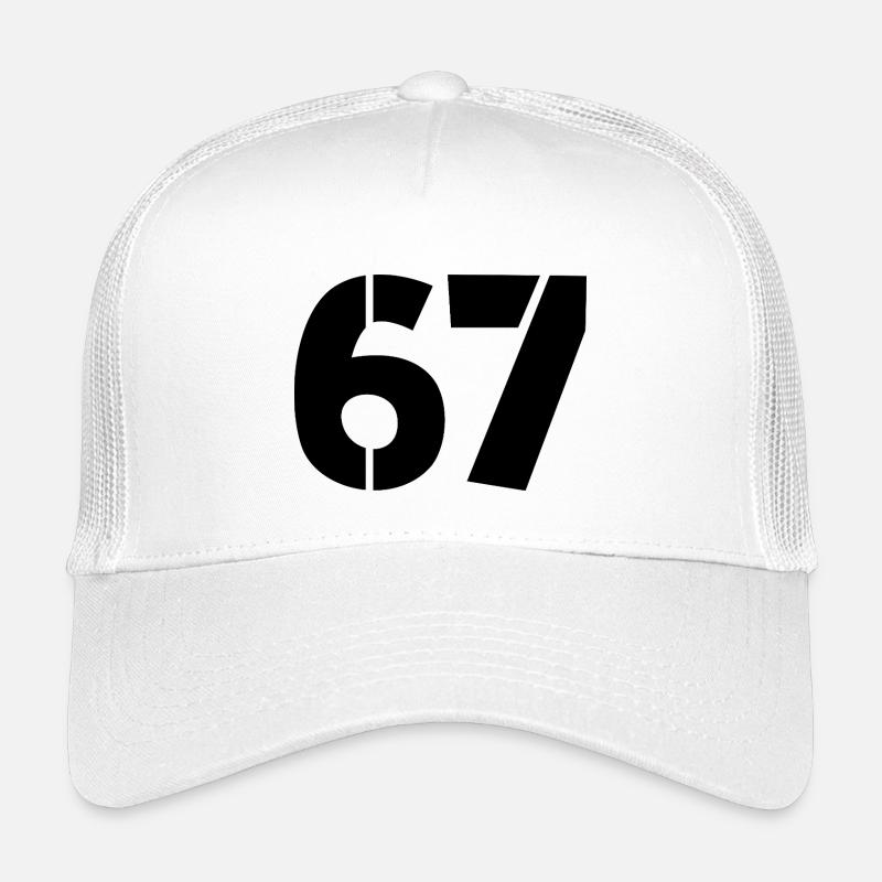 Fun 67 Zahl 6-7 6 7 Sechs Sieben Kinder Trucker-Cap