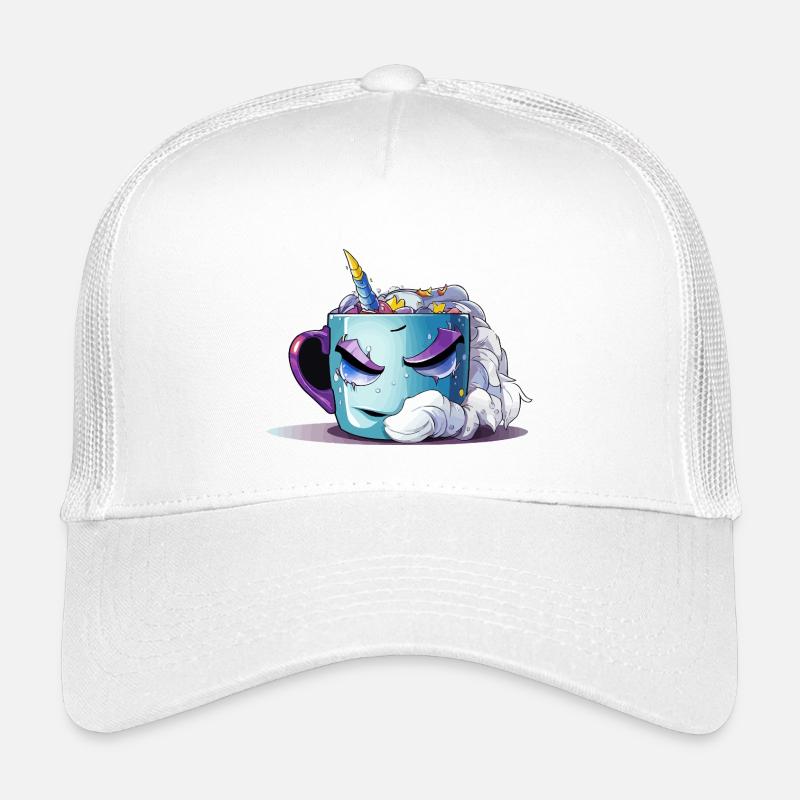 Sleeping Unicorn Mug Design Kids’ Trucker Cap