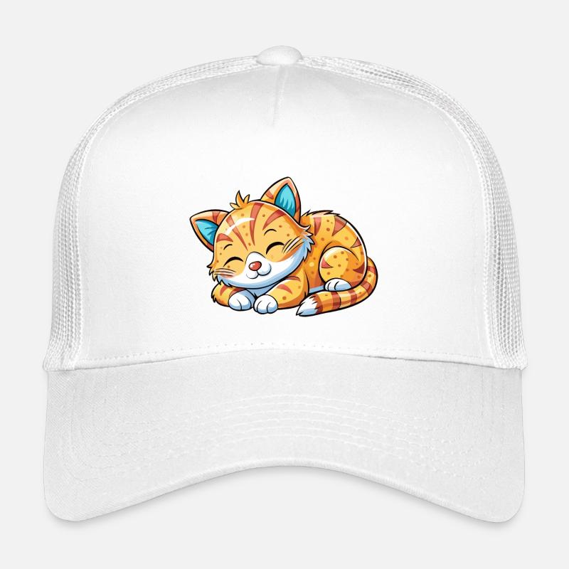 Sleeping cat Kids’ Trucker Cap