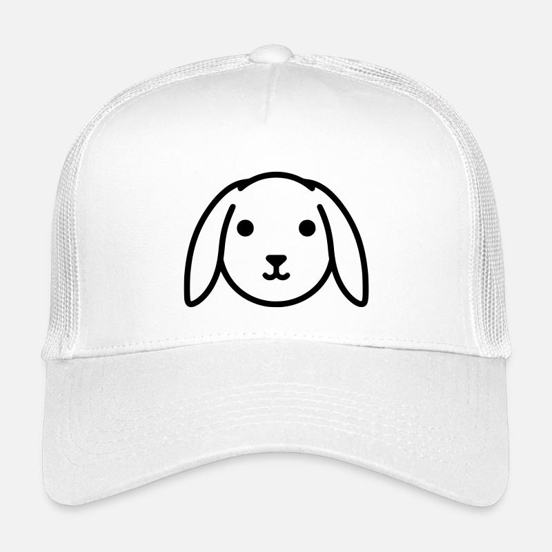 Cute floppy ear bunny rabbit head Kids’ Trucker Cap