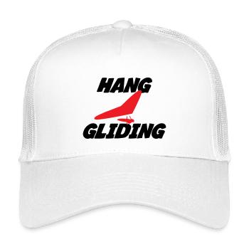 Hang Gliding Centered Wing Badge - Kids’ Trucker Cap - white - Front
