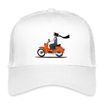SERBSKA HOLCA CYCLOMOTEUR - Casquette trucker enfant - blanc - Devant
