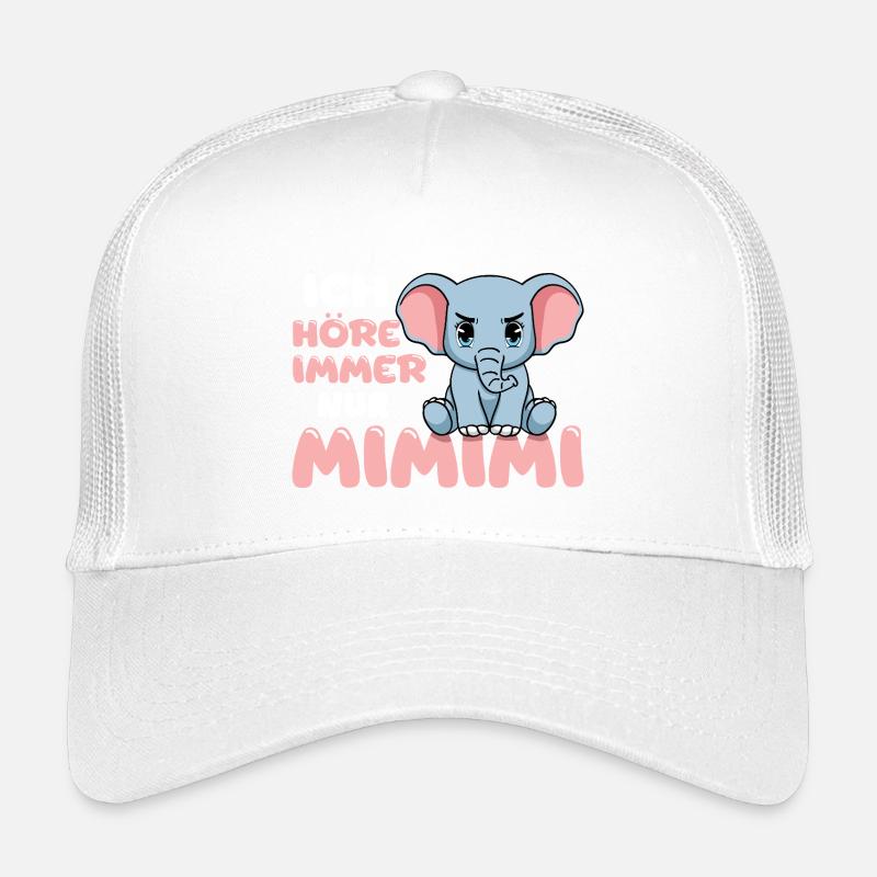 Ich Höre Immer Nur Ein Mimimi Elefant Kinder Trucker-Cap