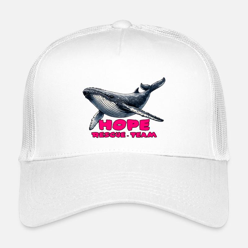Hope Rettungsteam Wal - Kinder Trucker-Cap - Weiß