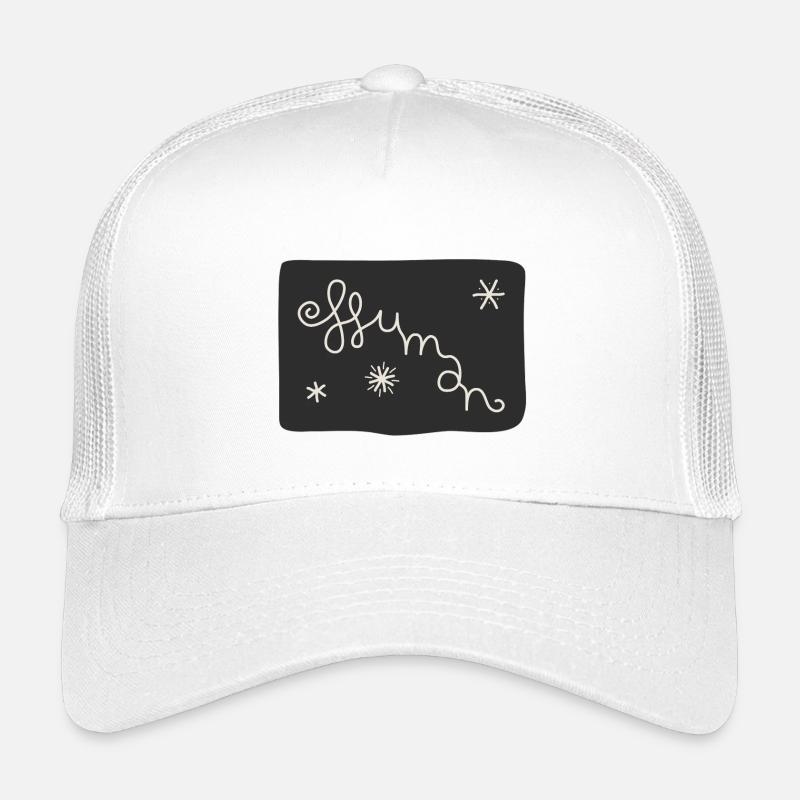 Mensch - Kinder Trucker-Cap - Weiß