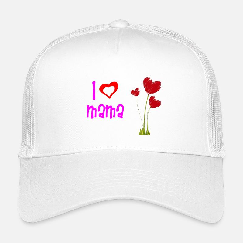 Liebevolles Muttertagsherz Blumendesign Kinder Trucker-Cap
