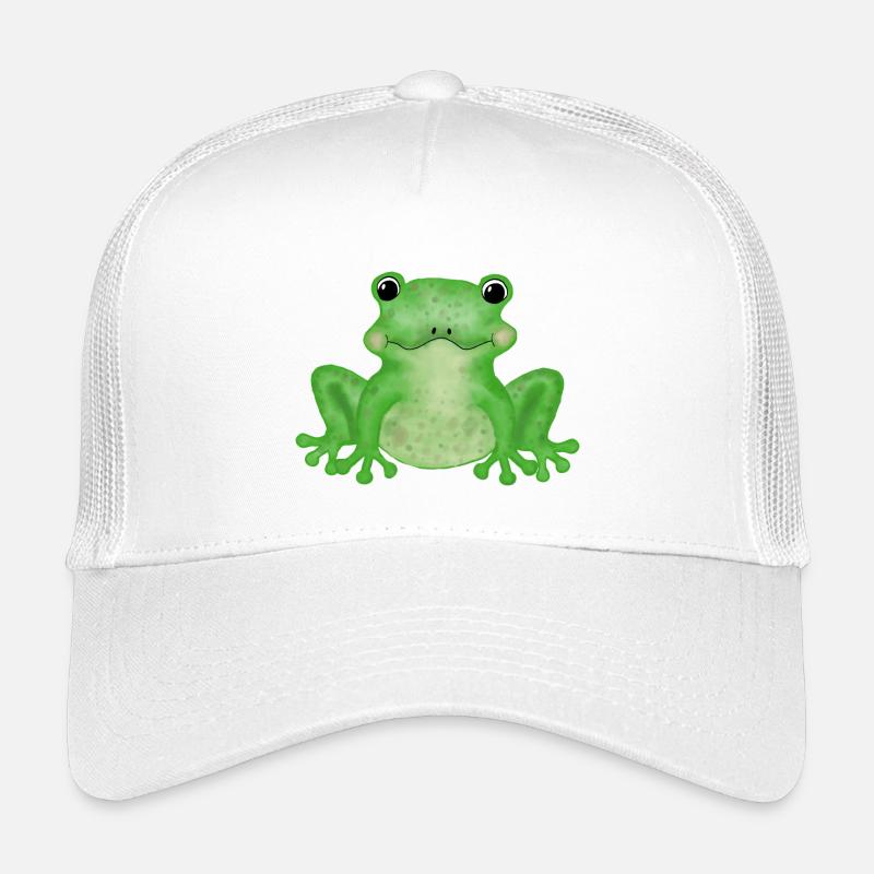 Frosch - Kinder Trucker-Cap - Weiß