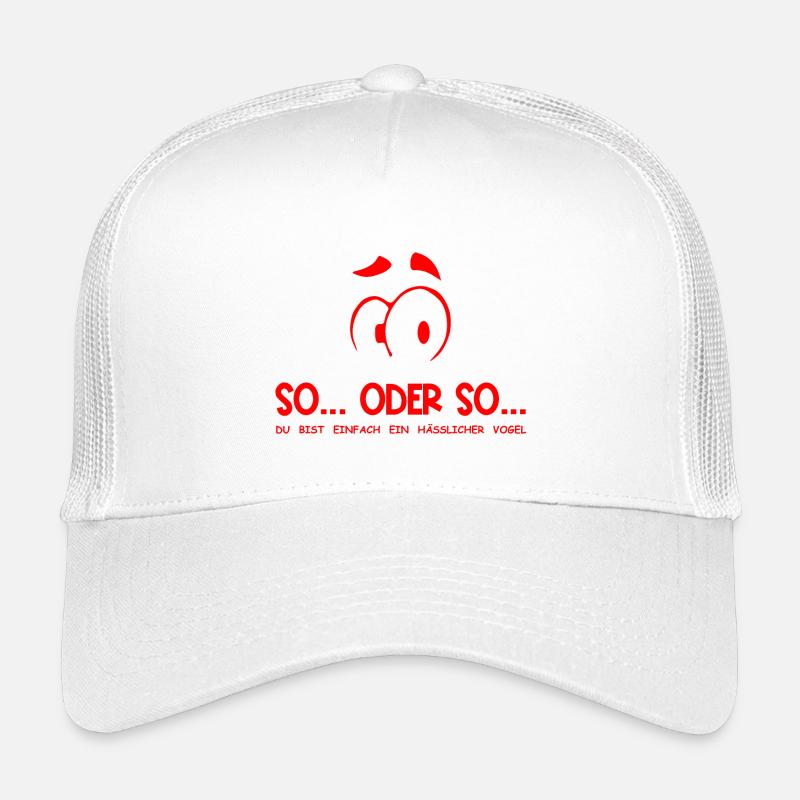So...Oder So: Hässlicher Vogel - Rot Kinder Trucker-Cap