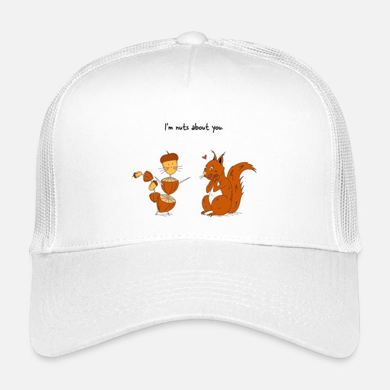 I'm nuts about you - Kinder Trucker-Cap - Weiß