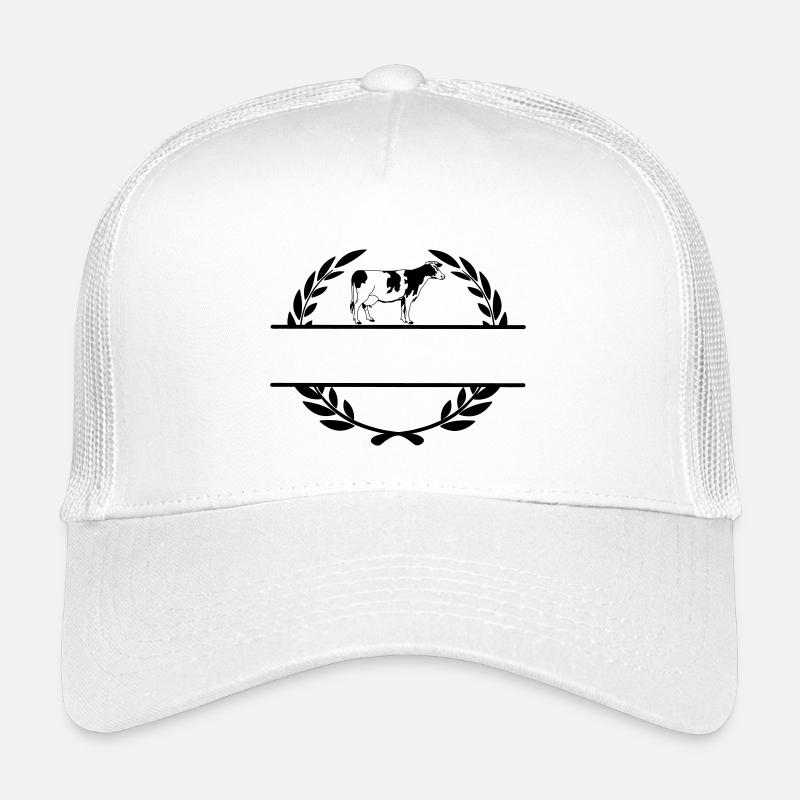 Dairy cow monogram Kids’ Trucker Cap