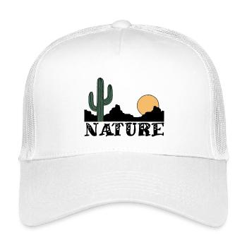 Nature and black desert - Kids’ Trucker Cap - white - Front