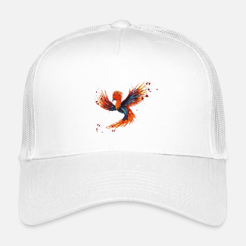 Phoenix Watercolor - Kinder Trucker-Cap - Weiß