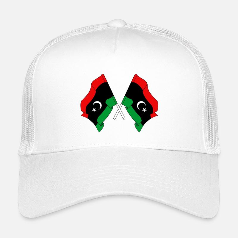 Deux drapeaux Libye Casquette trucker enfant