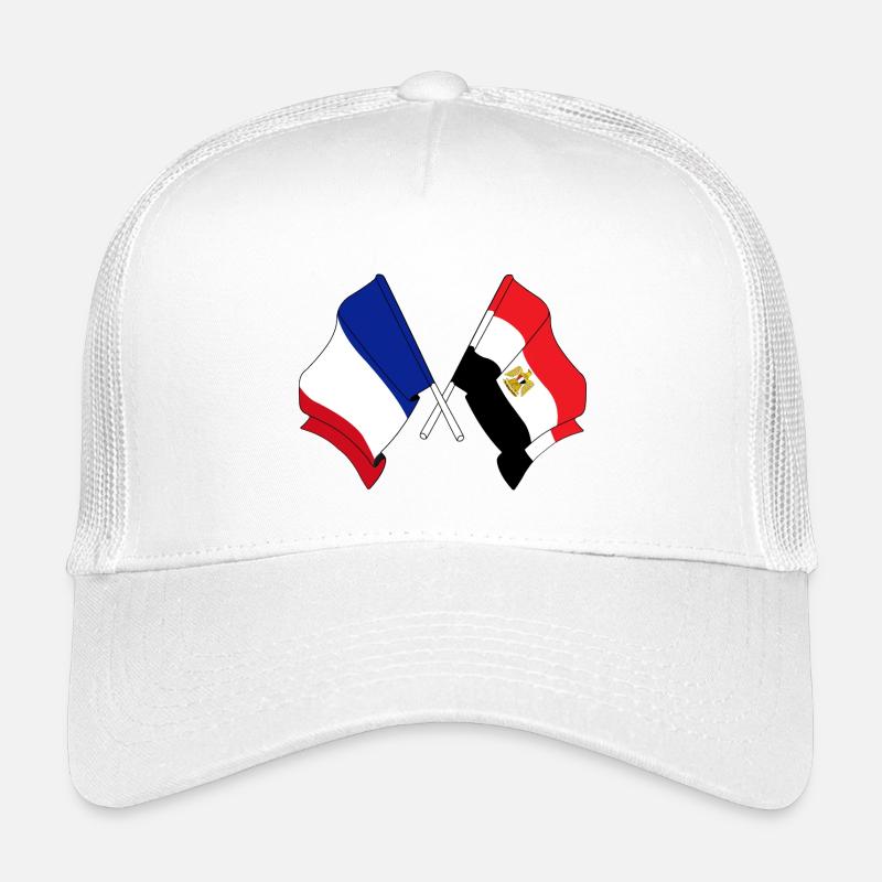 Drapeau de la France et drapeau de l’Égypte Casquette trucker enfant