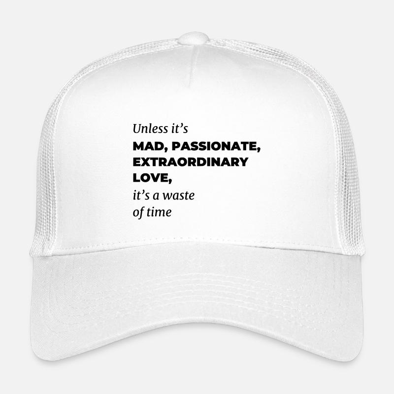 mad love | Poem - Kinder Trucker-Cap - Weiß