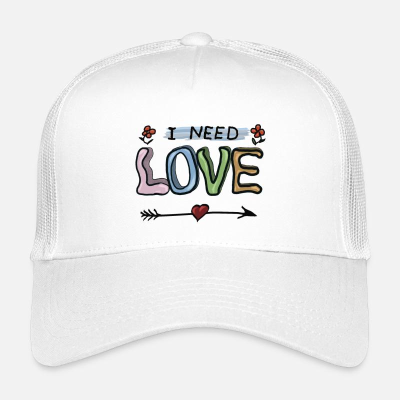 Love - Kids’ Trucker Cap - white