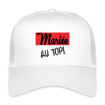 Junggesellinnenabschied. HOCHZEIT. MANNSCHAFT. TEAM BRAUT. ZUKÜNFTIGE BRAUT - Kinder Trucker-Cap - Weiß - Vorne