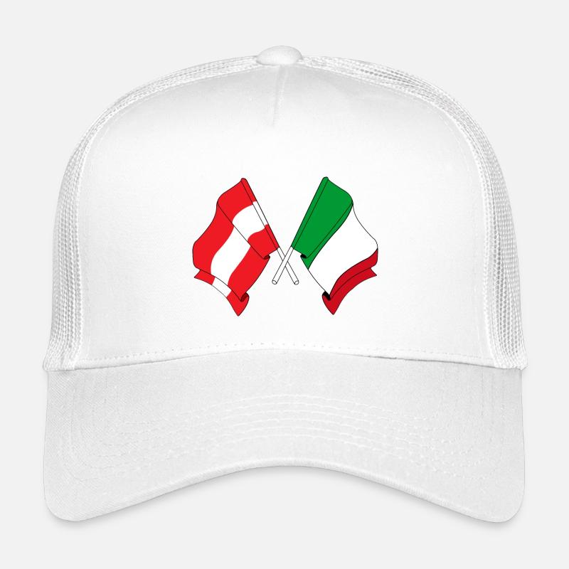 Flag Austria, flag Italy Kids’ Trucker Cap