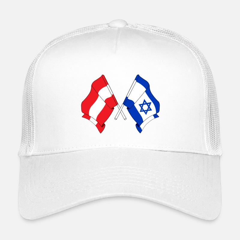 Drapeau Autriche, drapeau Israël Casquette trucker enfant
